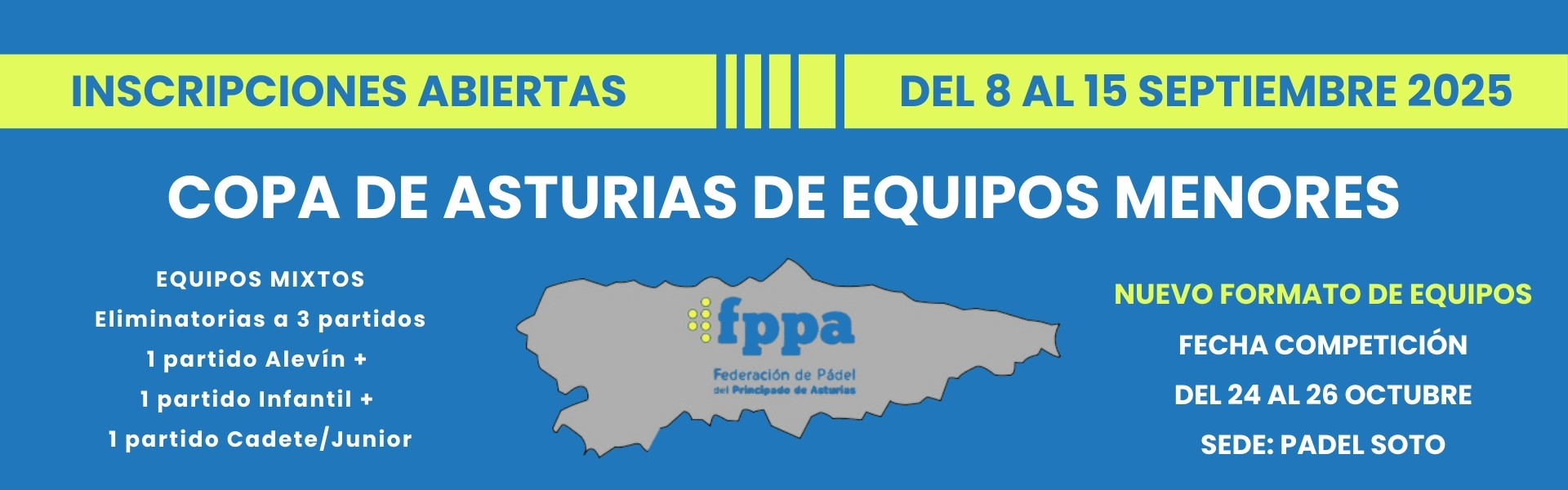 COPA ASTURIAS EQUIPOS DE MENORES