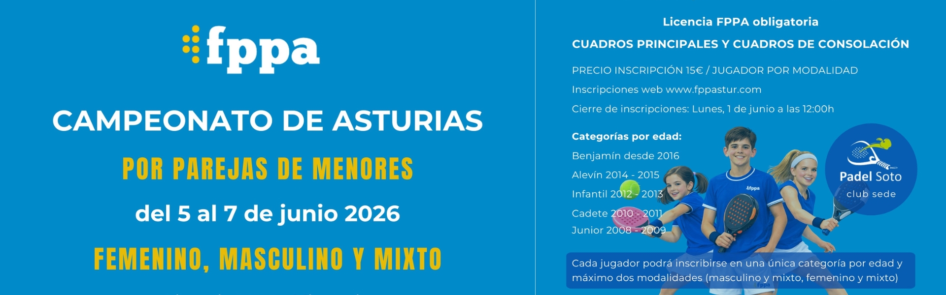 CAMPEONATO DE ASTURIAS POR PAREJAS DE MENORES