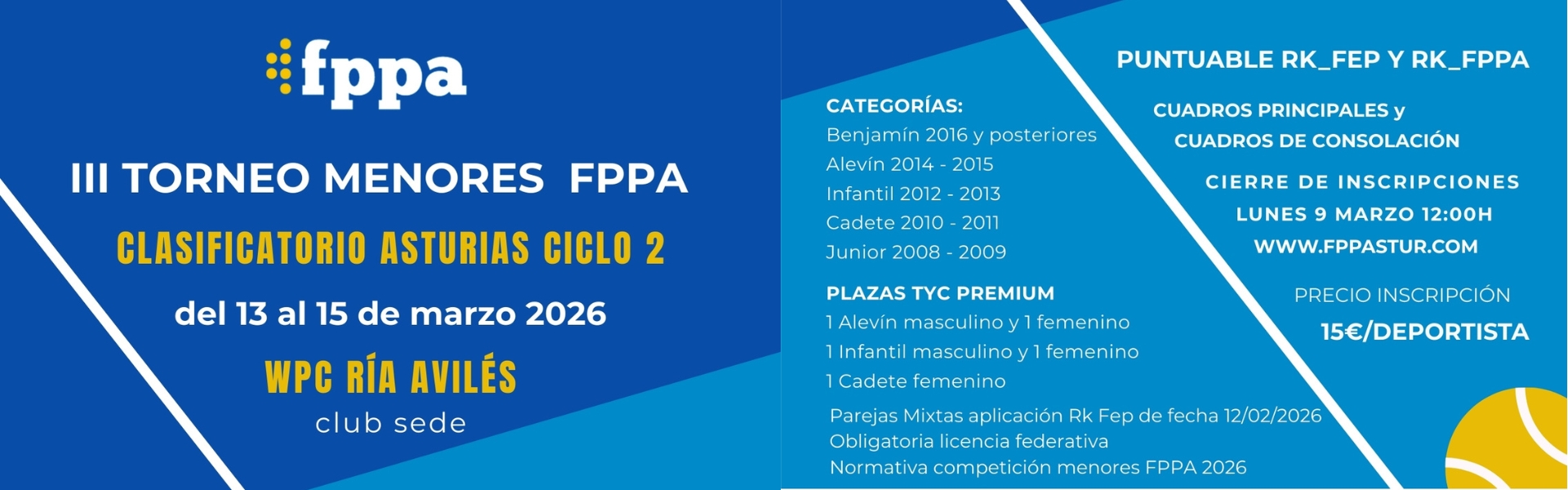 II TORNEO MENORES FPPA 2026
