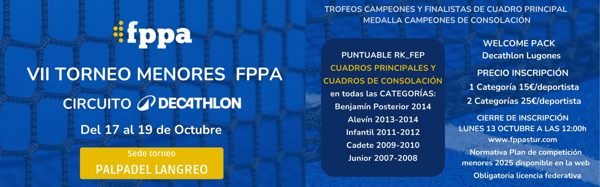 VII TORNEO DE MENORES FPPA 2025