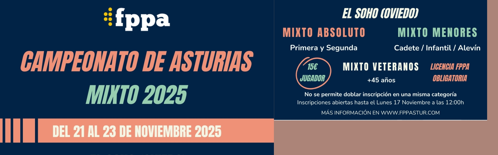 CAMPEONATO DE ASTURIAS MIXTO 2025